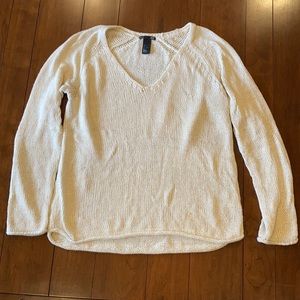 White H&M Spring Sweater